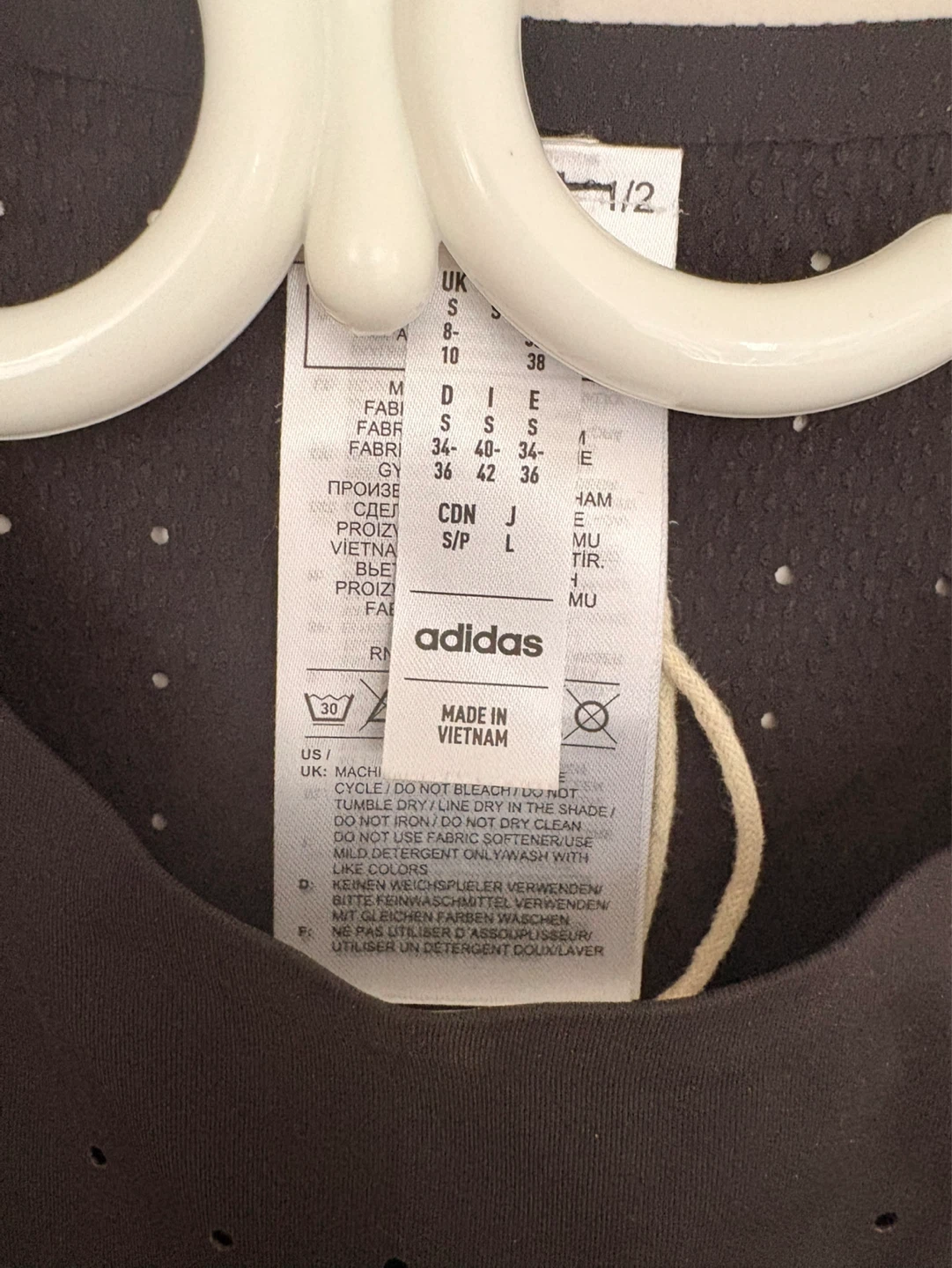 Adidas Black Cropped Tank Top - photo 2