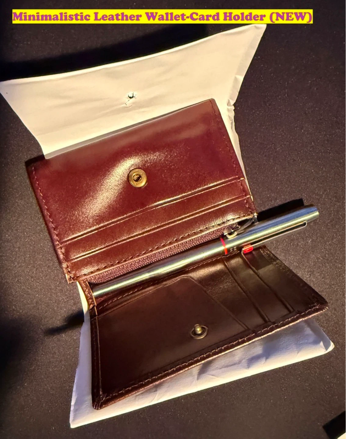 Minimalistic Pure Leather Wallet-Card Holder (NEW) - photo 5