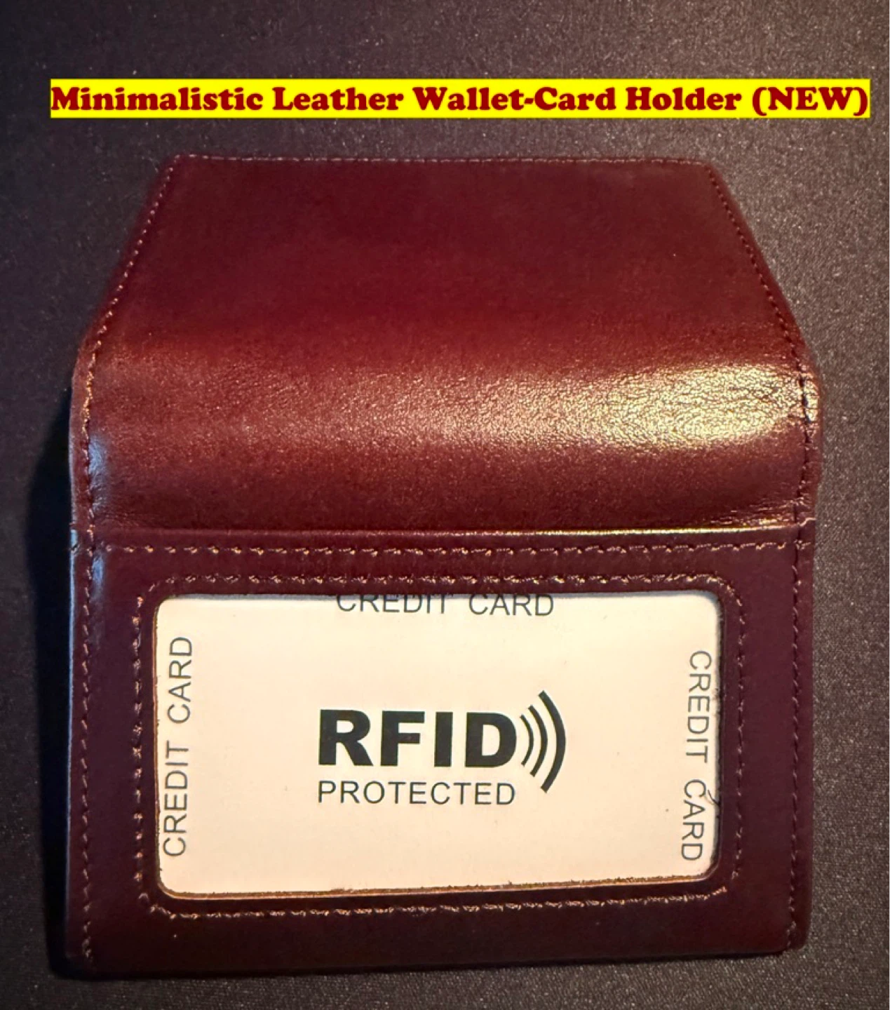 Minimalistic Pure Leather Wallet-Card Holder (NEW)