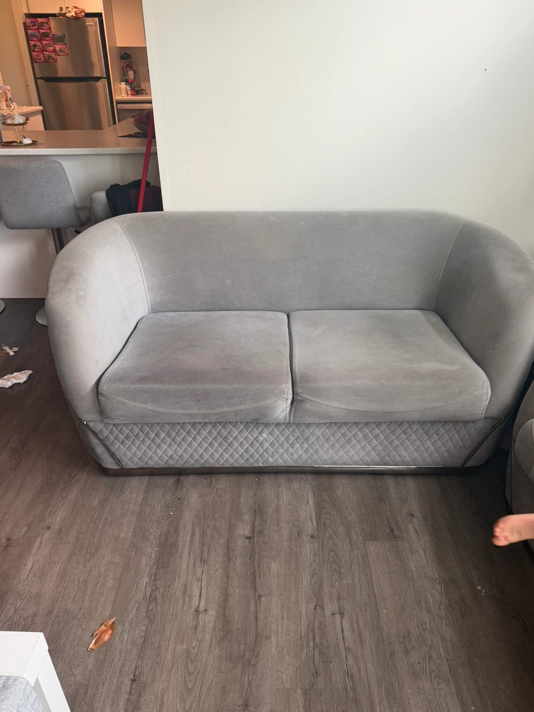 Grey Loveseat Sofa - photo 2