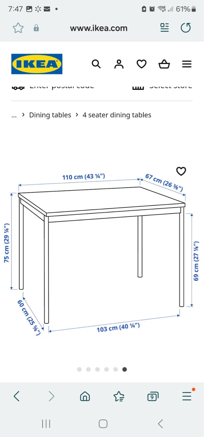 IKEA 4-Seater Dining Table - photo 2