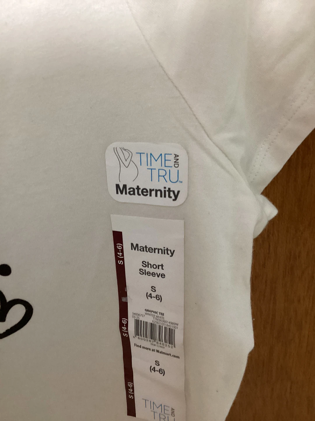 Time and Tru Maternity Graphic T-Shirts (Size S) - photo 3