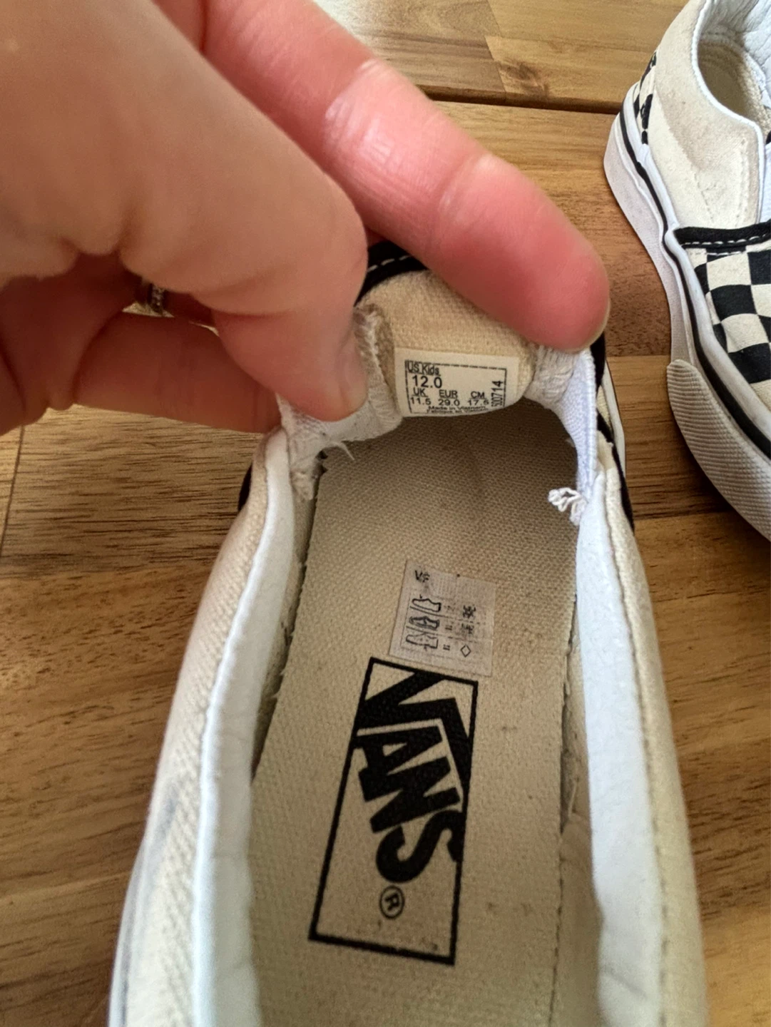Vans Checkerboard Slip-On Shoes US KIDS size 12 - photo 3