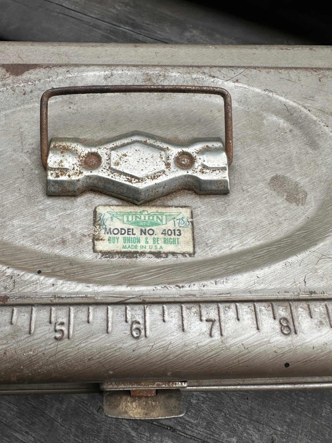VINTAGE STEEL TOOL BOX ANTIQUE KITS MASTERCRAFT UNION BEACH - photo 3