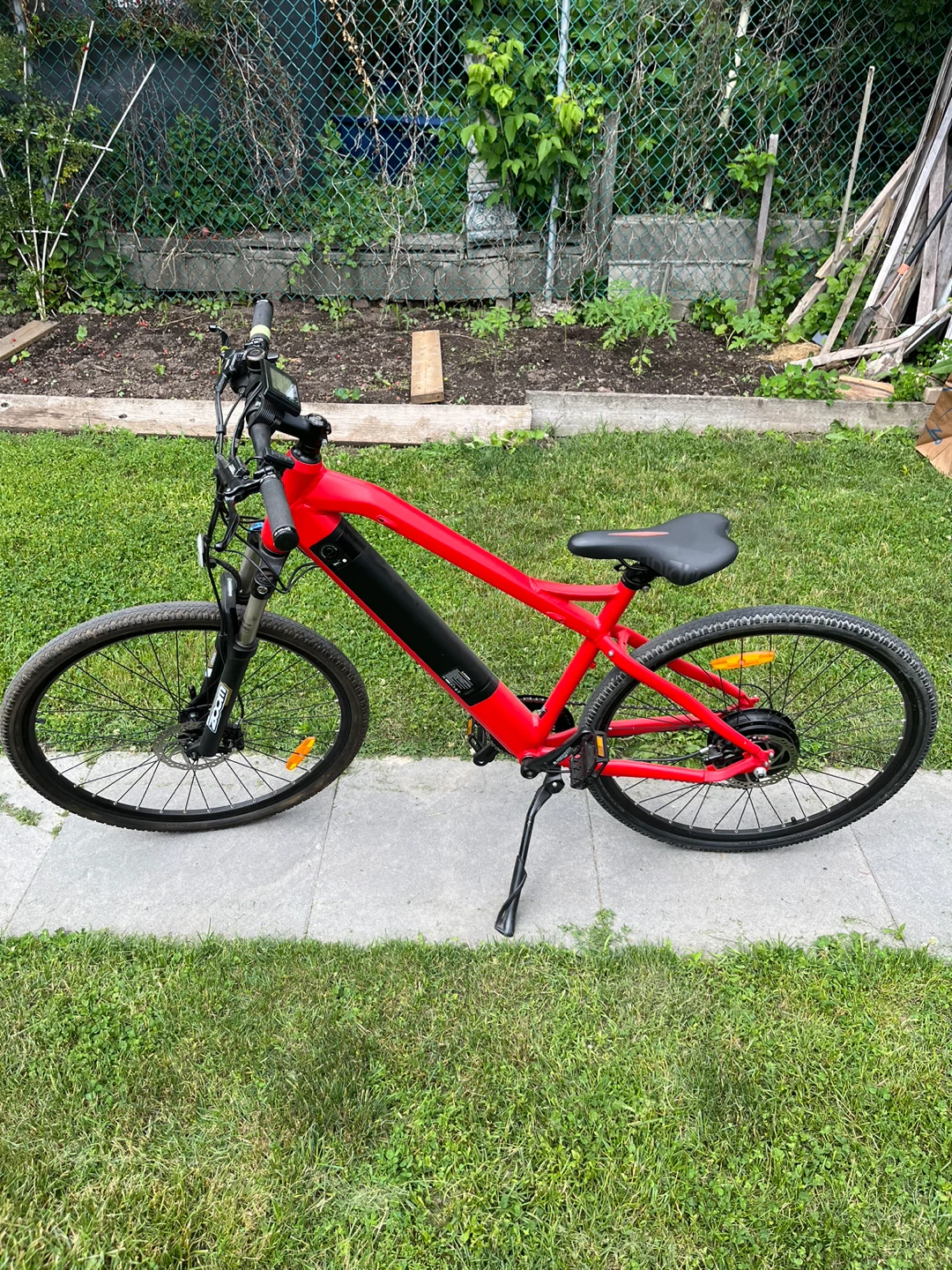 Red Electric Bike