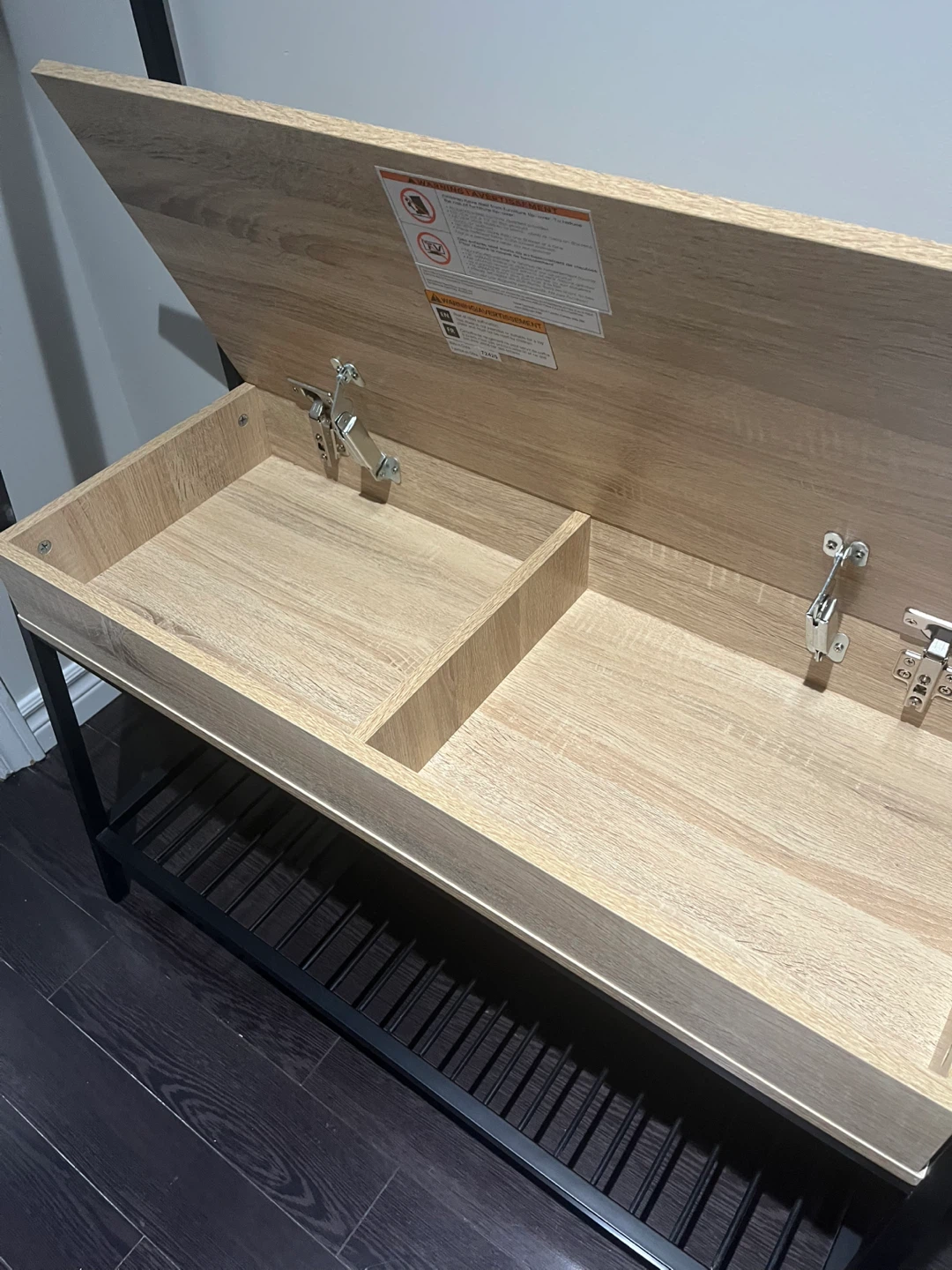 Hall Tree with Storage Bench and Coat Hooks - photo 3