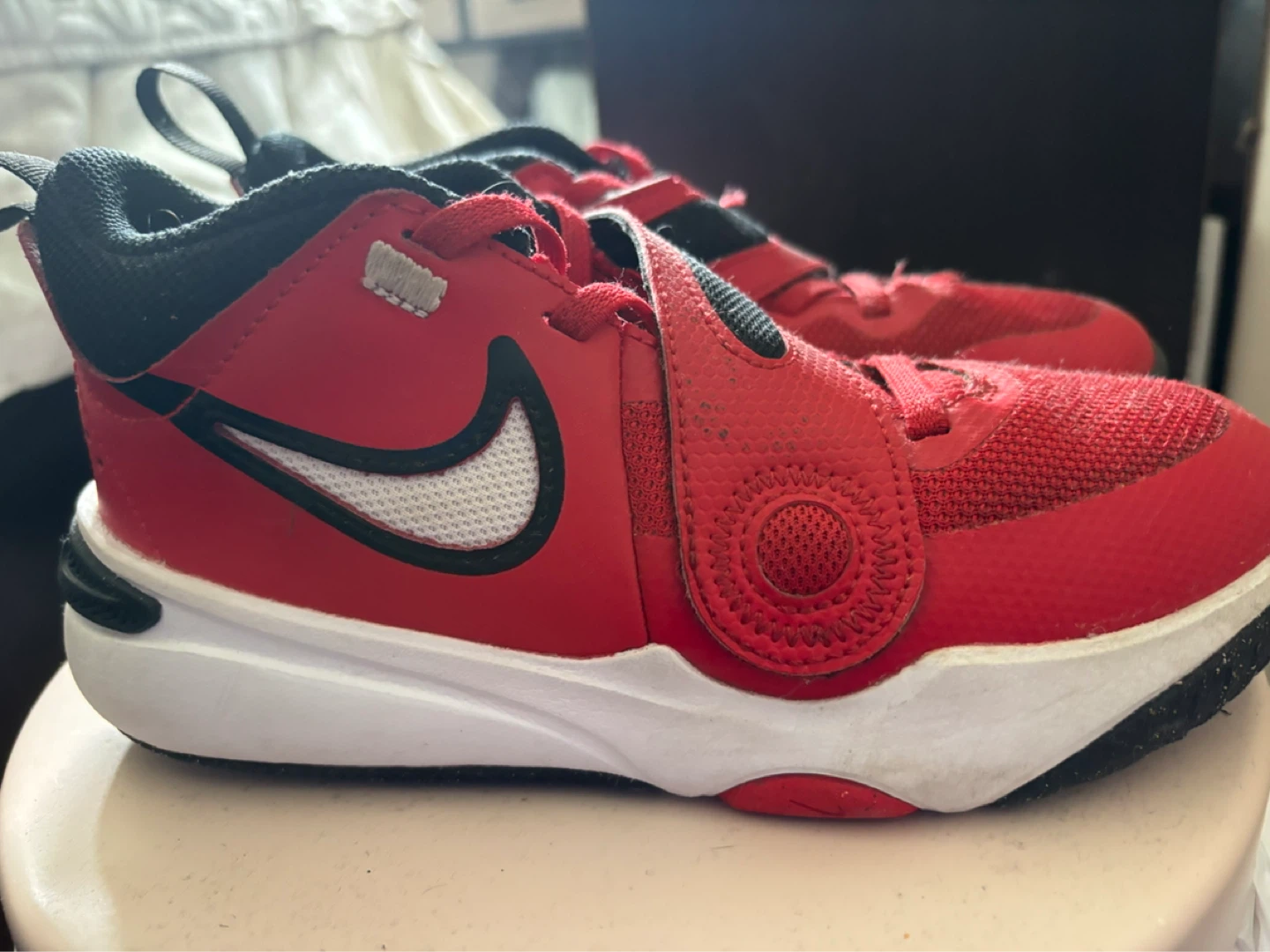 Nike Kids Red Basketball Shoes