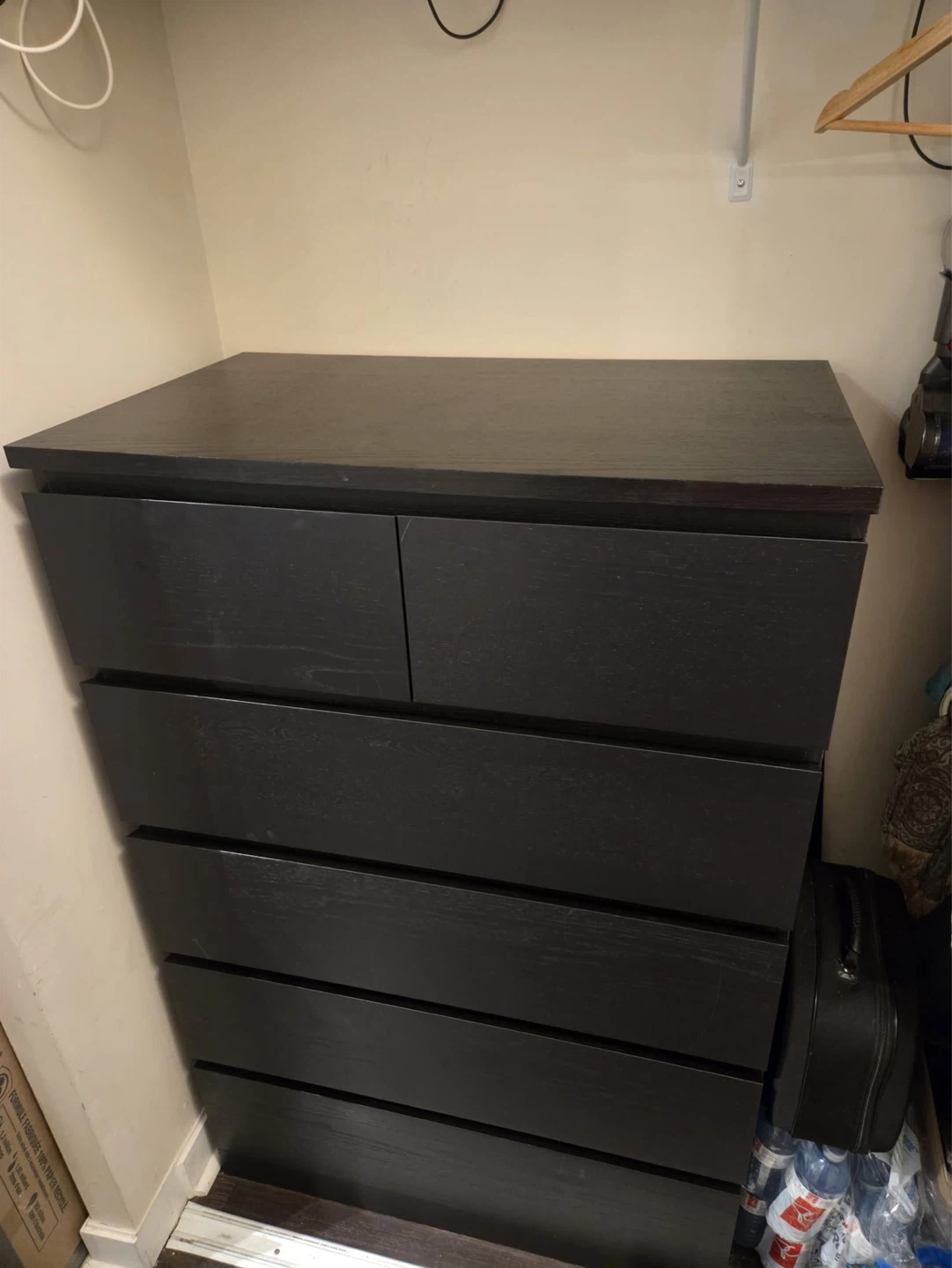 IKEA Malm Dark Wood Chest of Drawers - photo 5
