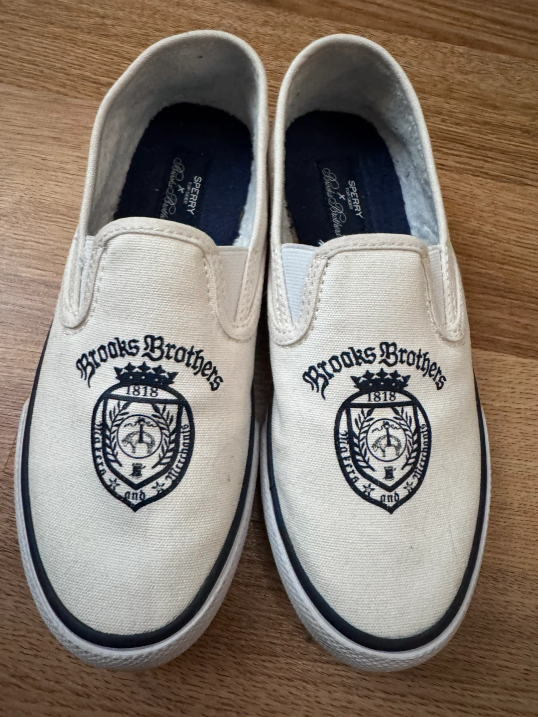 Brooks Brothers Sperry Canvas Slip-On Shoes