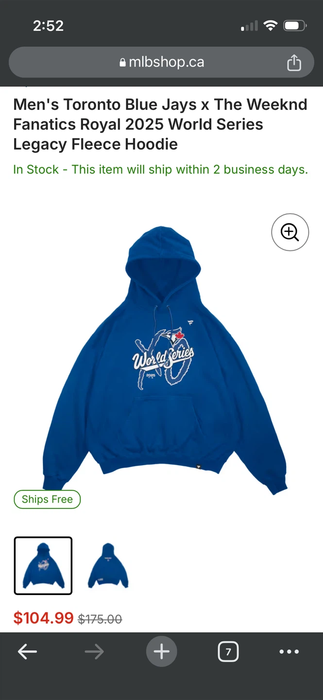Toronto Blue Jays World Series Fleece Hoodie - photo 4