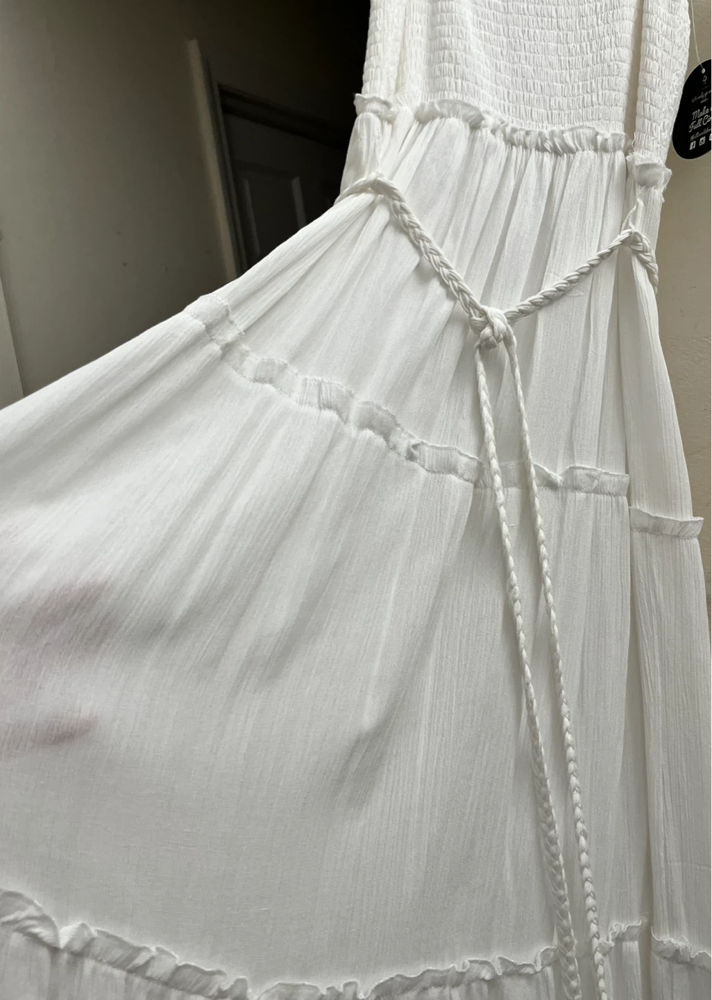 White Smocked Sundress - photo 2