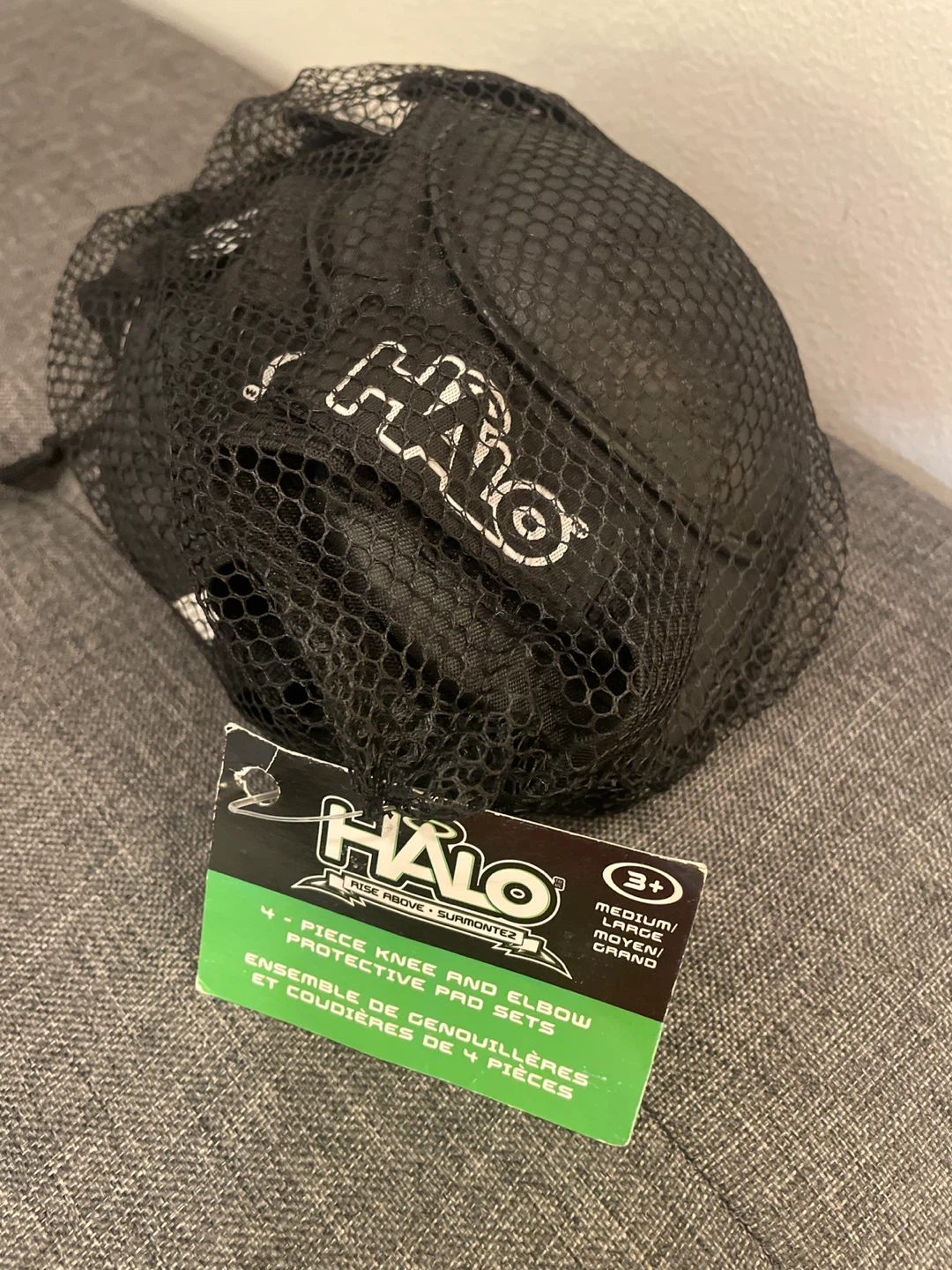 Halo 4-Piece Knee and Elbow Protective Pad Set - photo 2