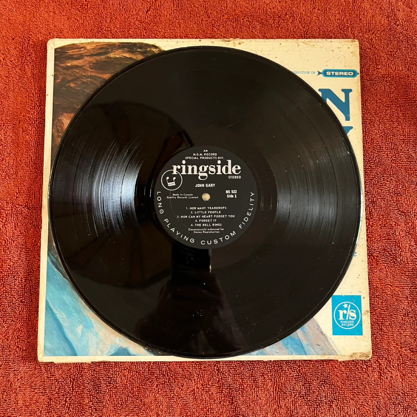 John Gary RingSide Vinyl Record MS 522 - photo 2