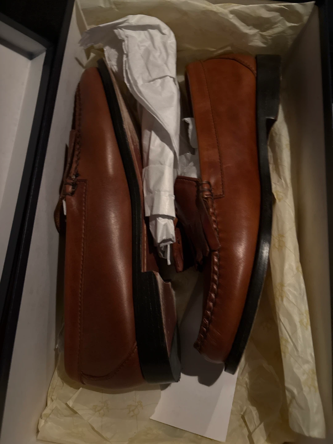 Brooks Brothers Brown Leather Tassel Loafers Size 9.5D - photo 3
