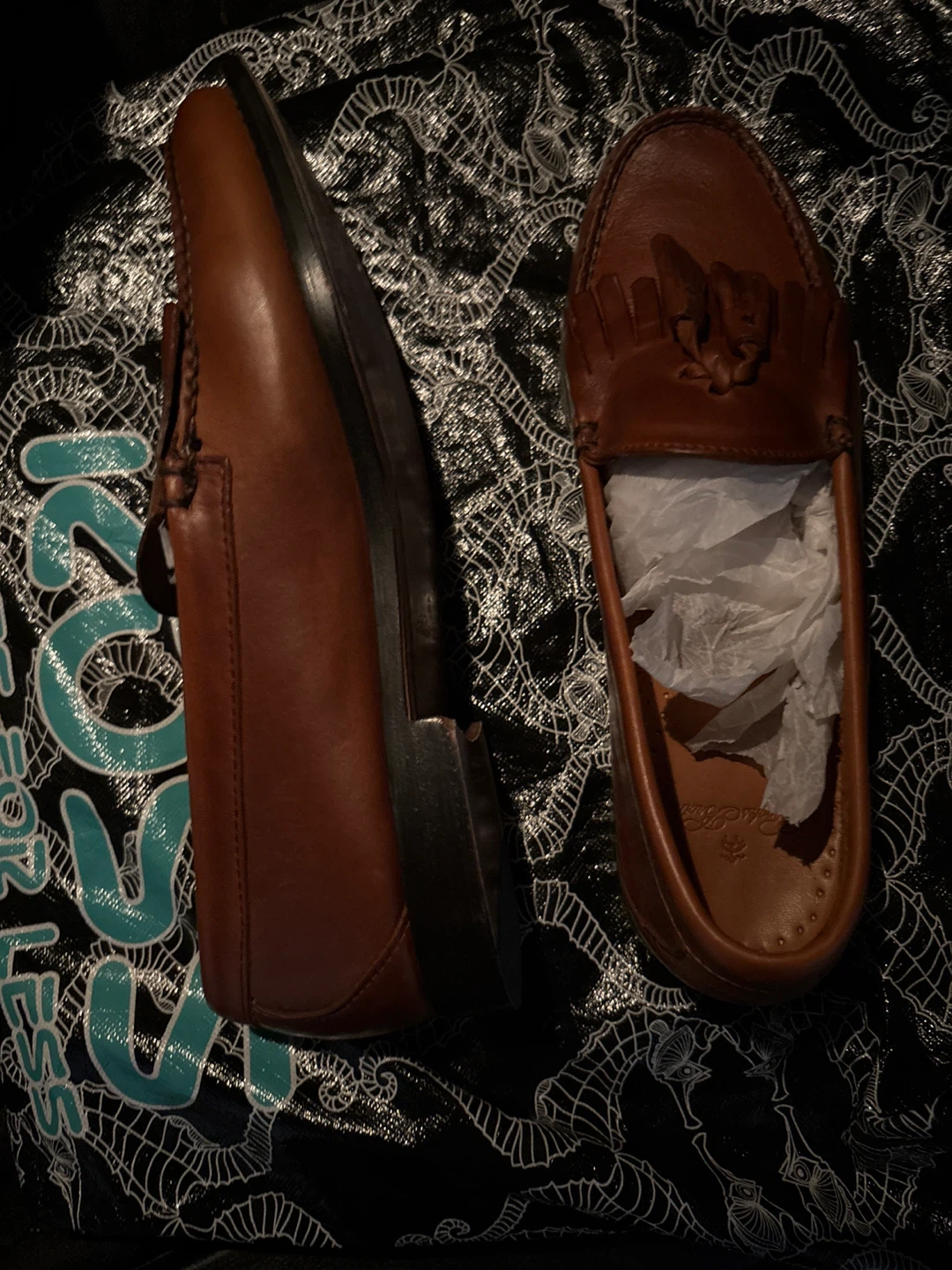 Brooks Brothers Brown Leather Tassel Loafers Size 9.5D - photo 2