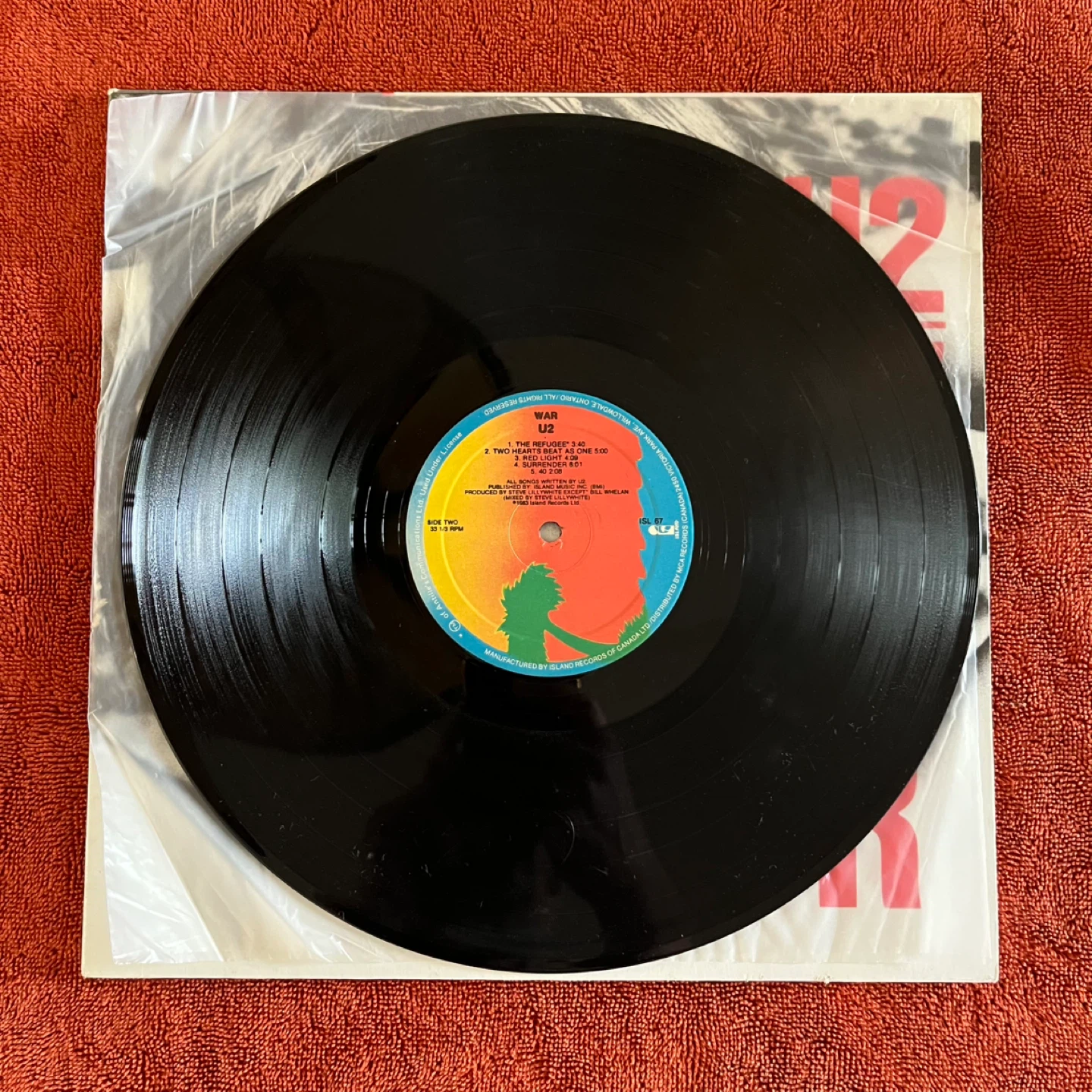 U2 War Vinyl Record - photo 2