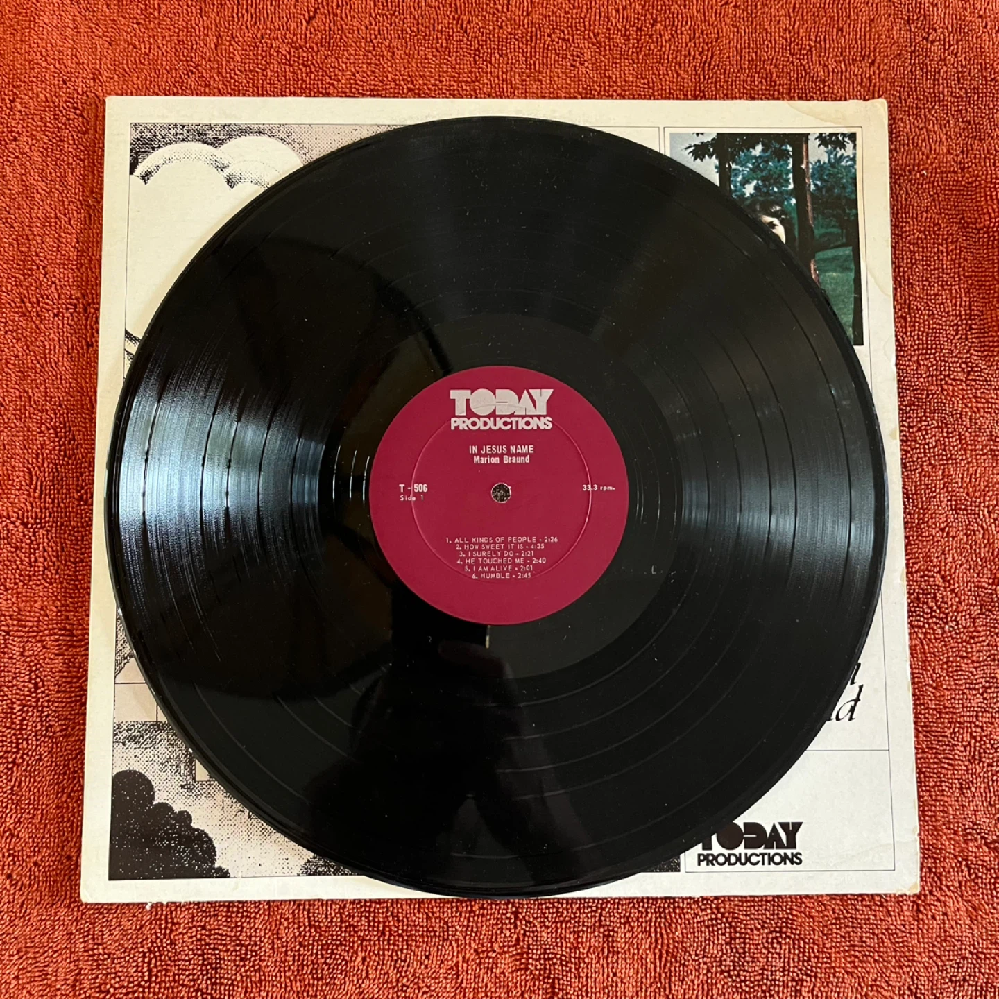 Marianne Braund "In Jesus Name" Vinyl Record - photo 2