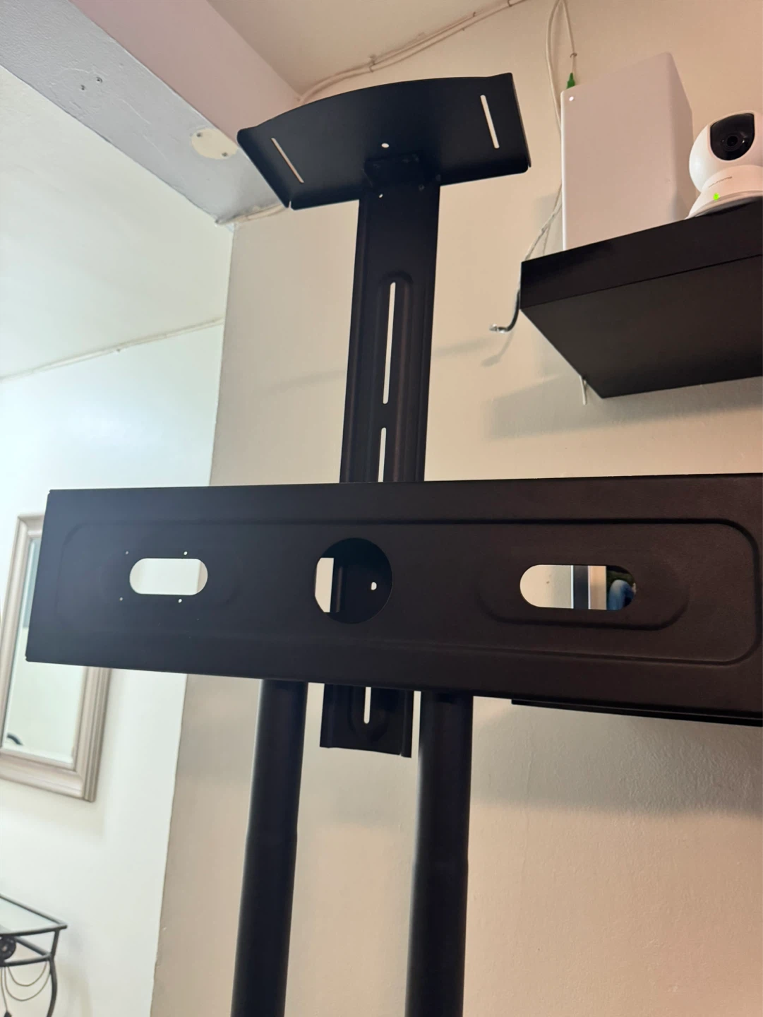 Rolling TV Stand with Shelves - photo 3