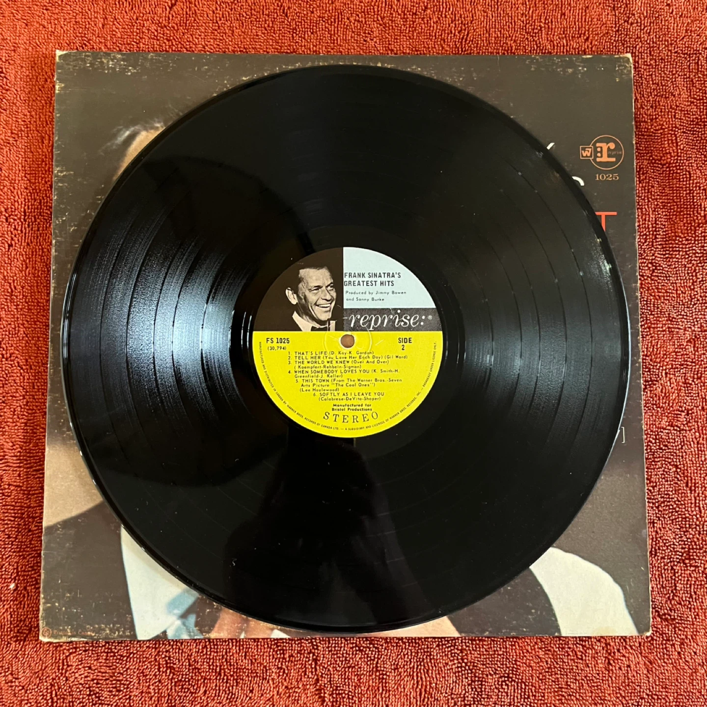 Frank Sinatra's Greatest Hits Vinyl Record - photo 2