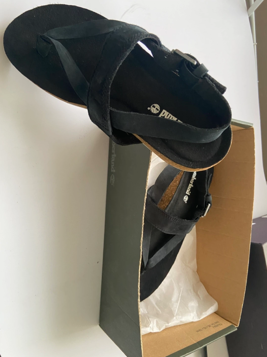 Timberland Black Suede Strappy Sandals - photo 3