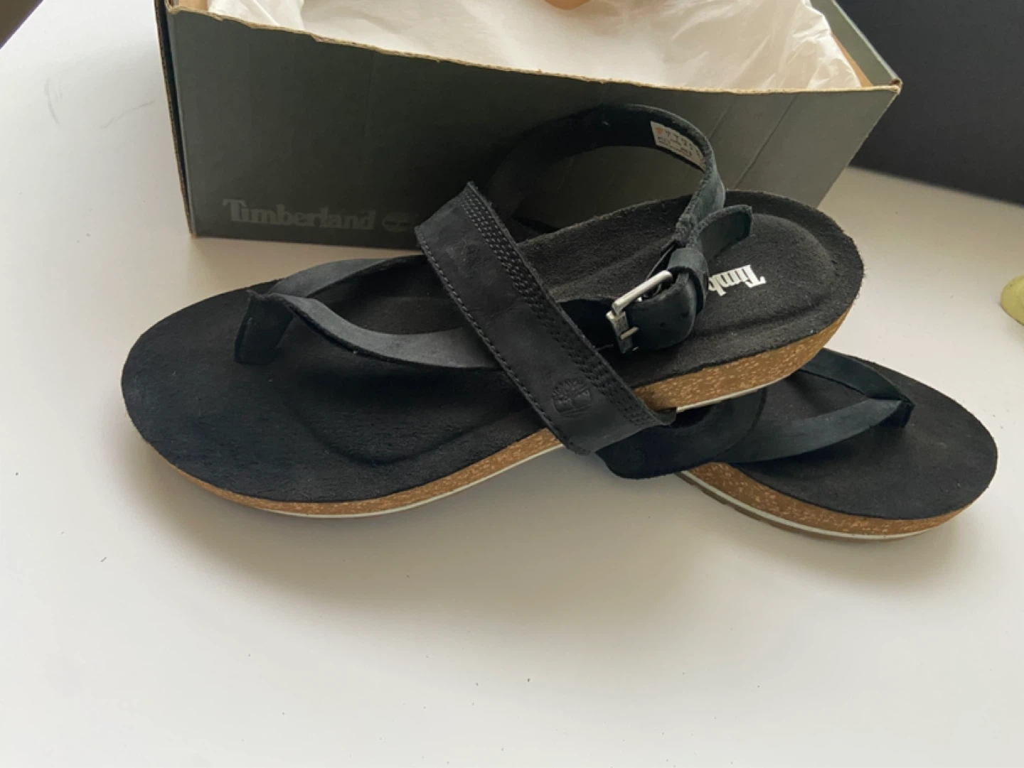 Timberland Black Suede Strappy Sandals - photo 2