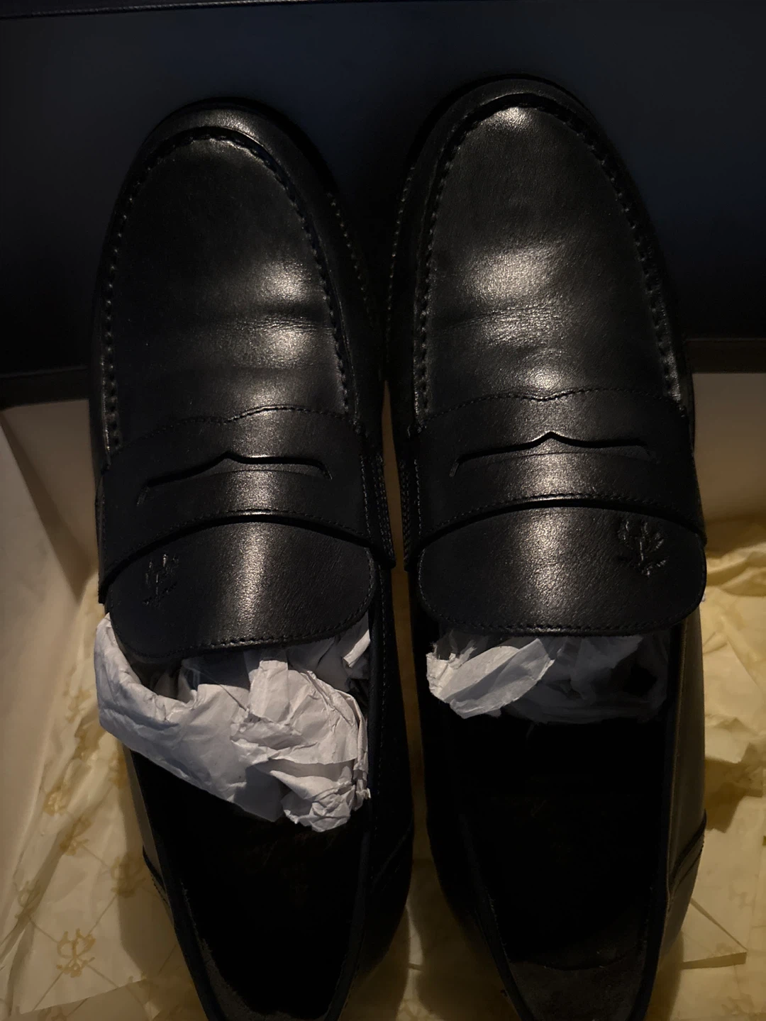Brooks Brothers Penny Loafers - Navy Blazer - Size 9.5