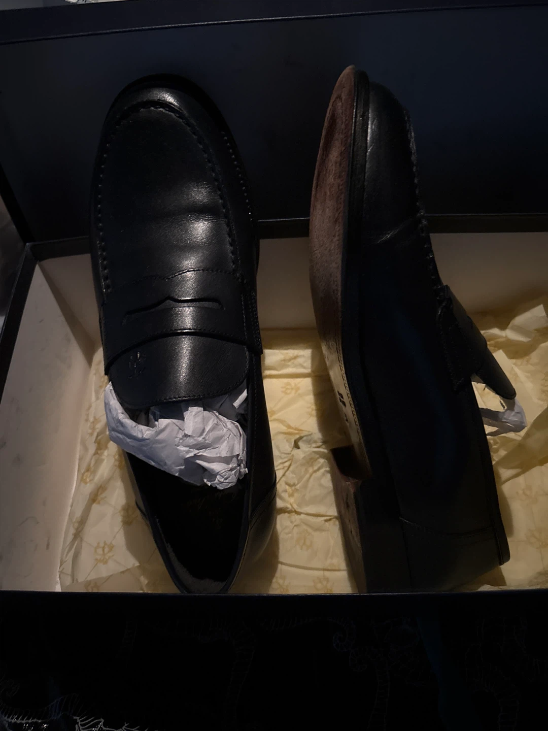 Brooks Brothers Penny Loafers - Navy Blazer - Size 9.5 - photo 2