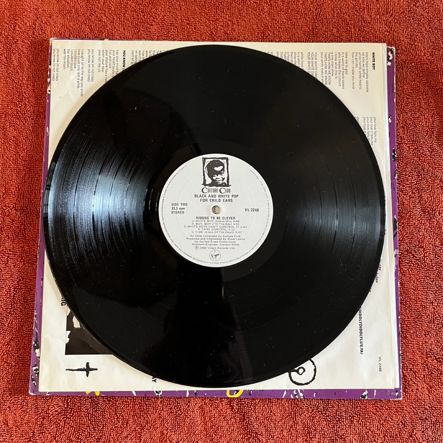 Culture Club Kissing to Be Clever Vinyl Record - photo 2