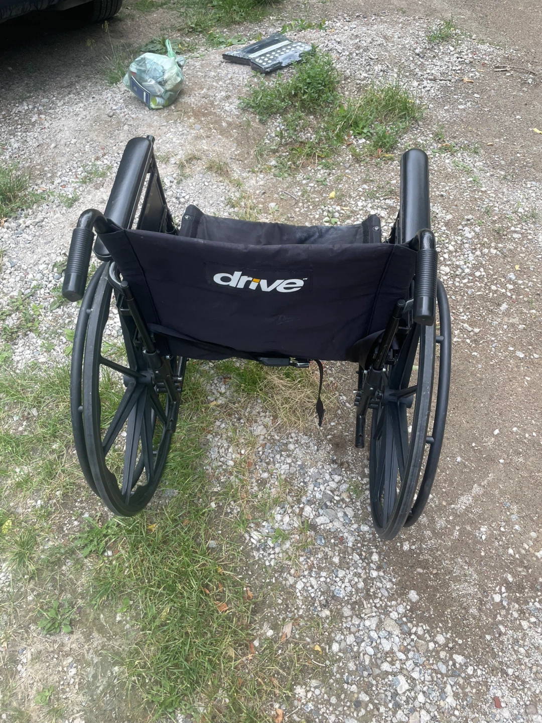 Drive Medical Wheelchair with Seat Cushion and footrest - photo 3