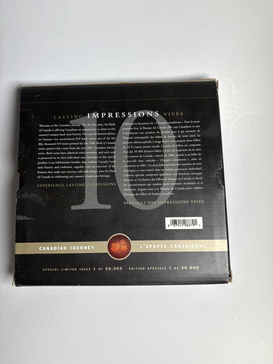 Bank of Canada $10 Lasting Impressions Set 1986-2001 - photo 2