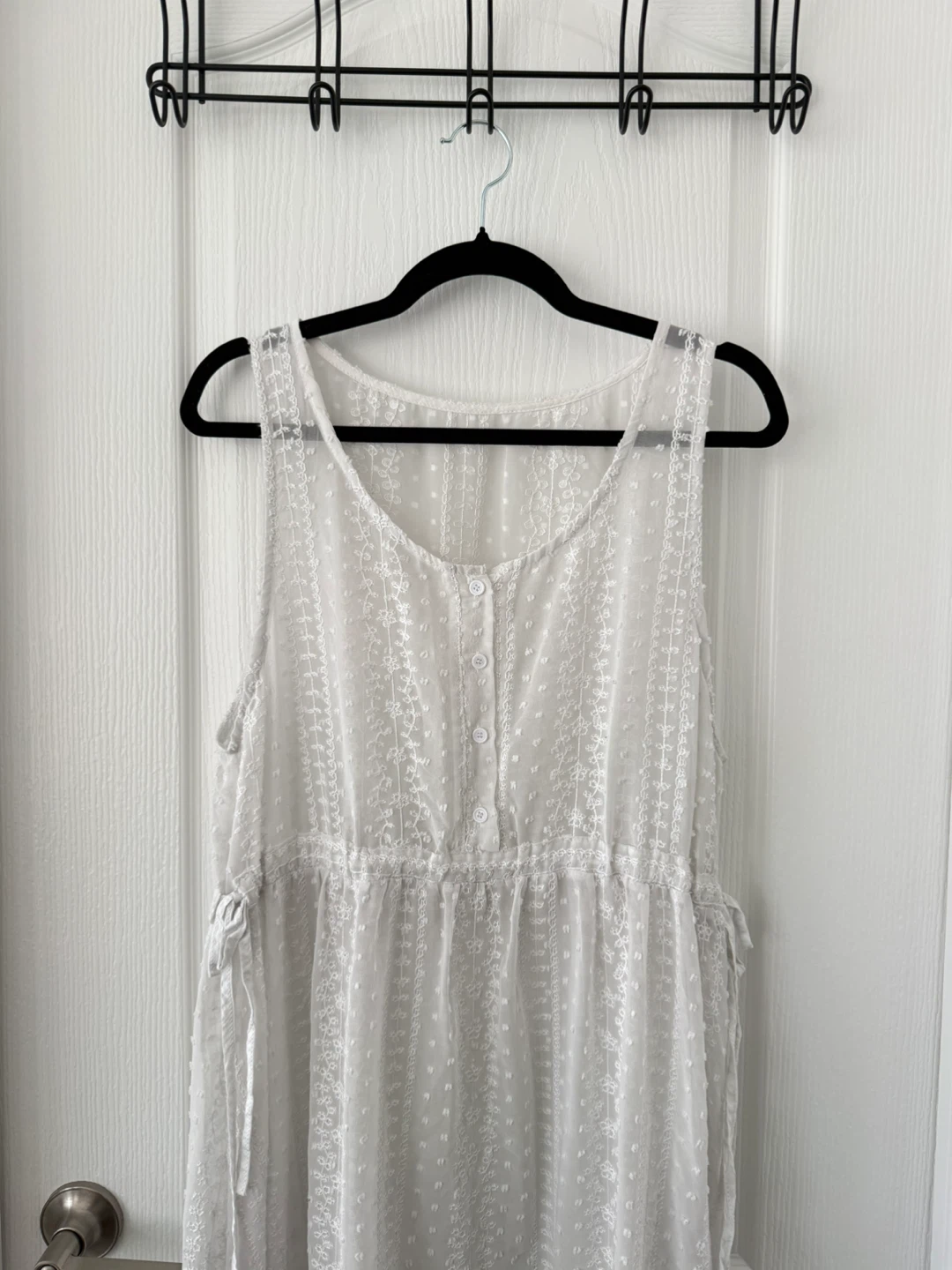 White Sheer Midi Dress - photo 2