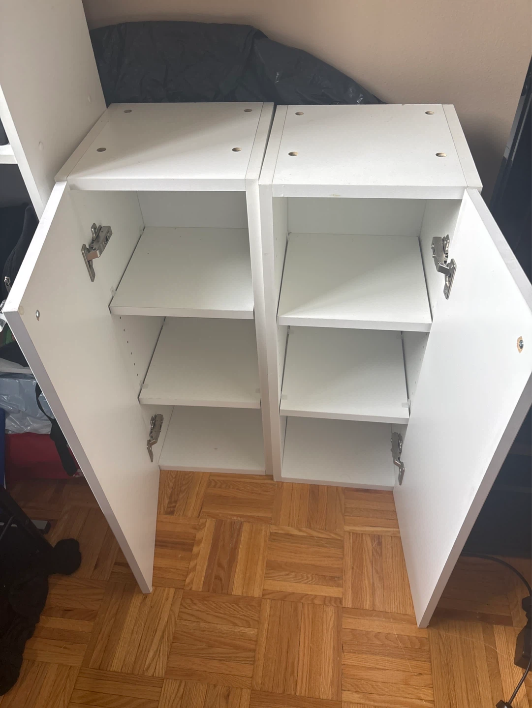 White Two-Door Storage Cabinet