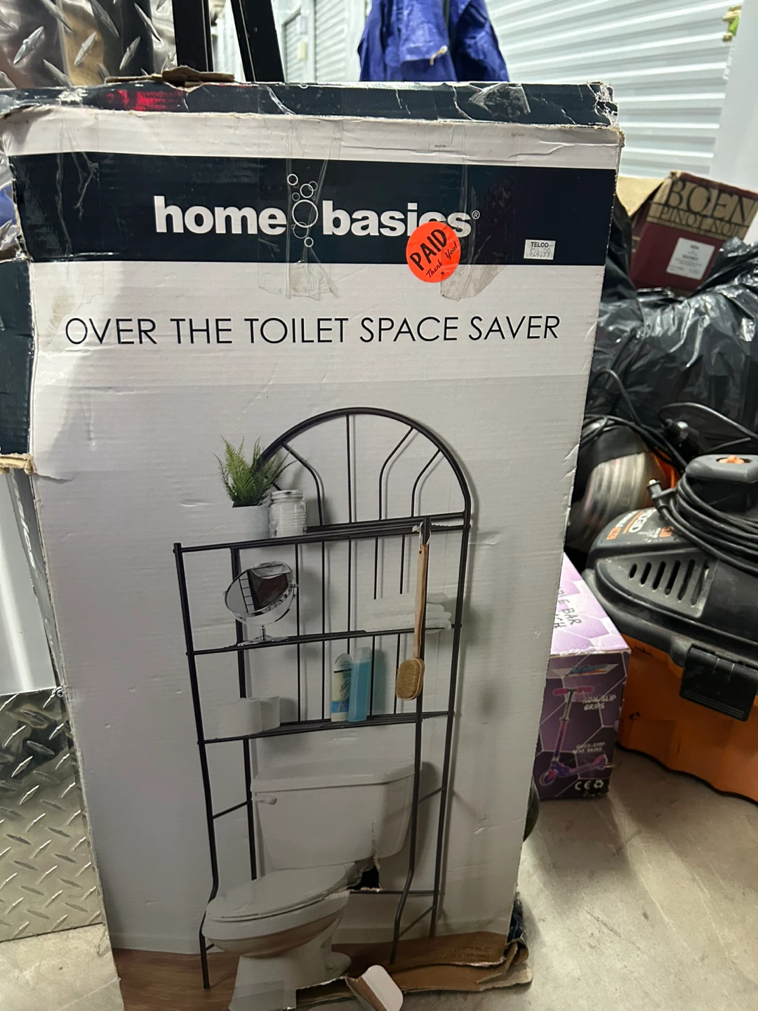 Home Basics Over the Toilet Space Saver Shelf