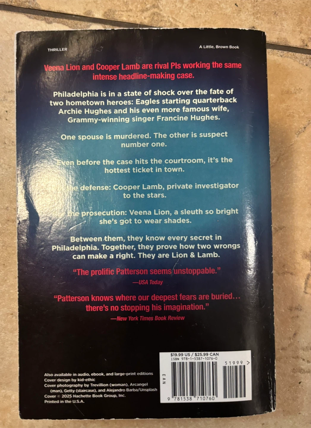 James Patterson Lion & Lamb Thriller Book - photo 3