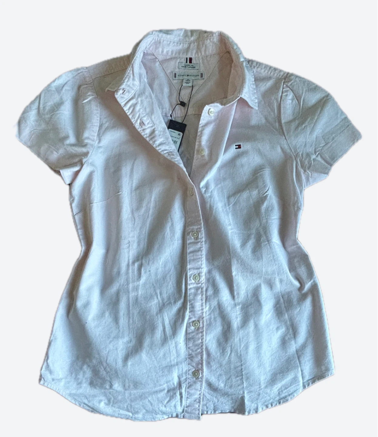 Tommy Hilfiger Short Sleeve Button-Up Shirt - Pink