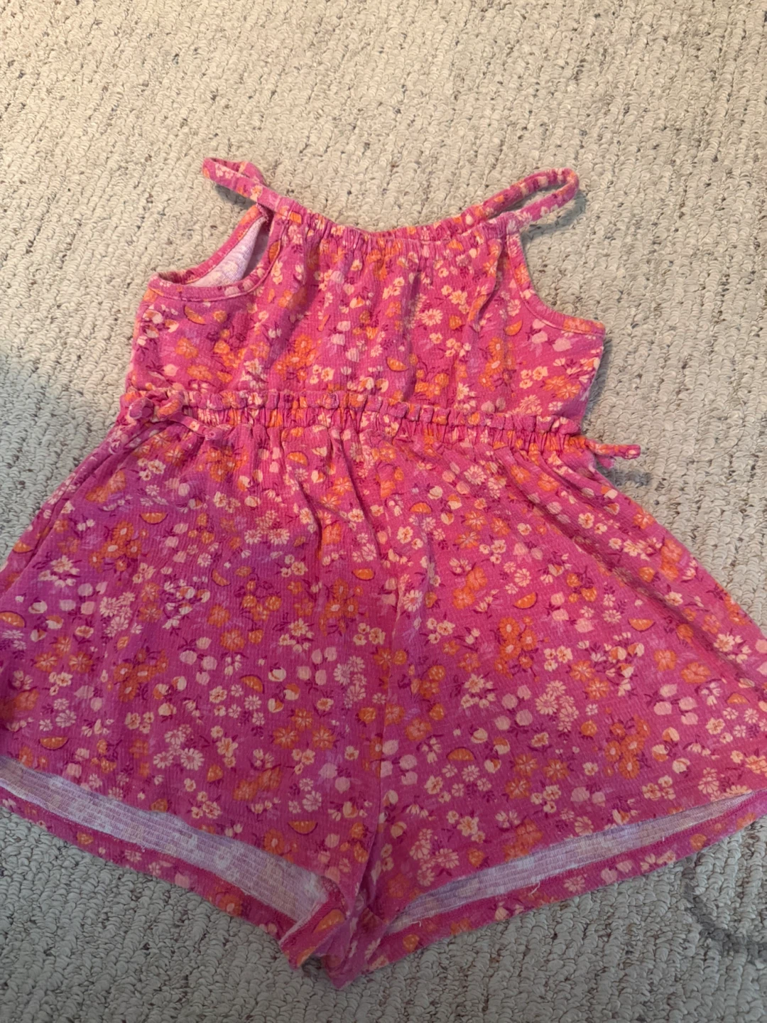 Carters Pink Floral Romper - photo 3