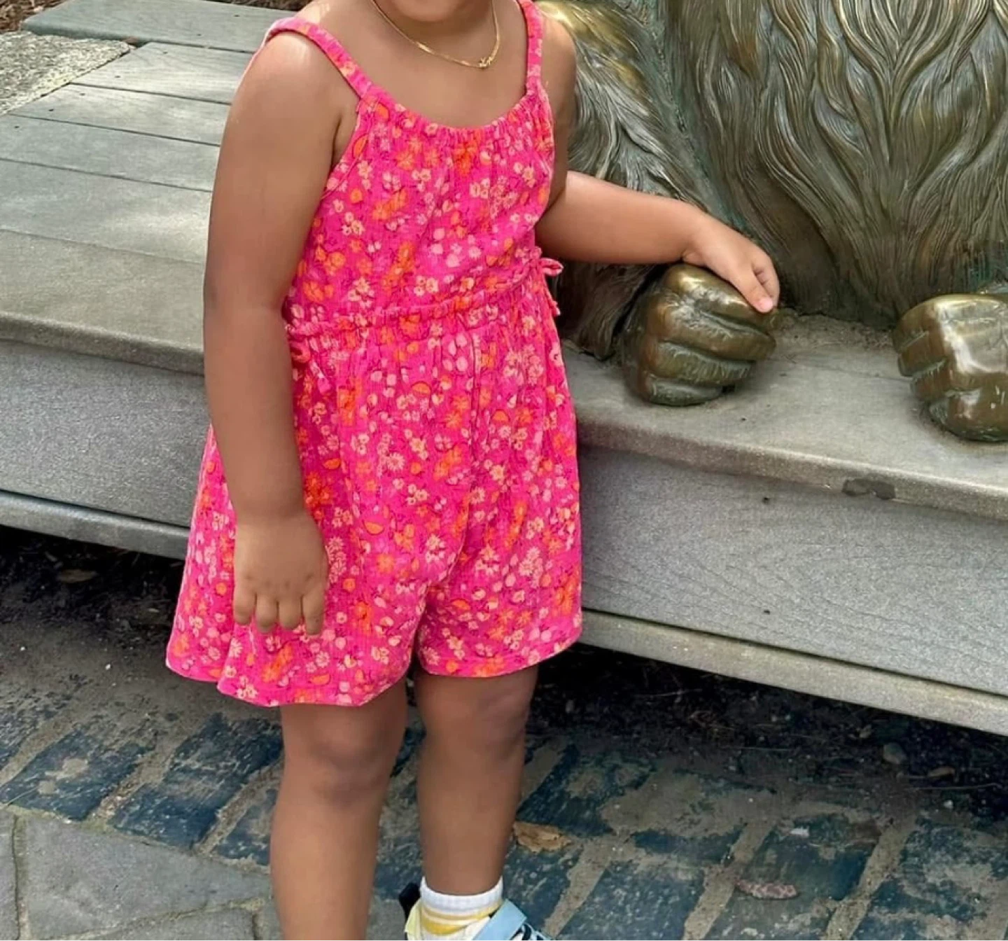 Carters Pink Floral Romper - photo 2