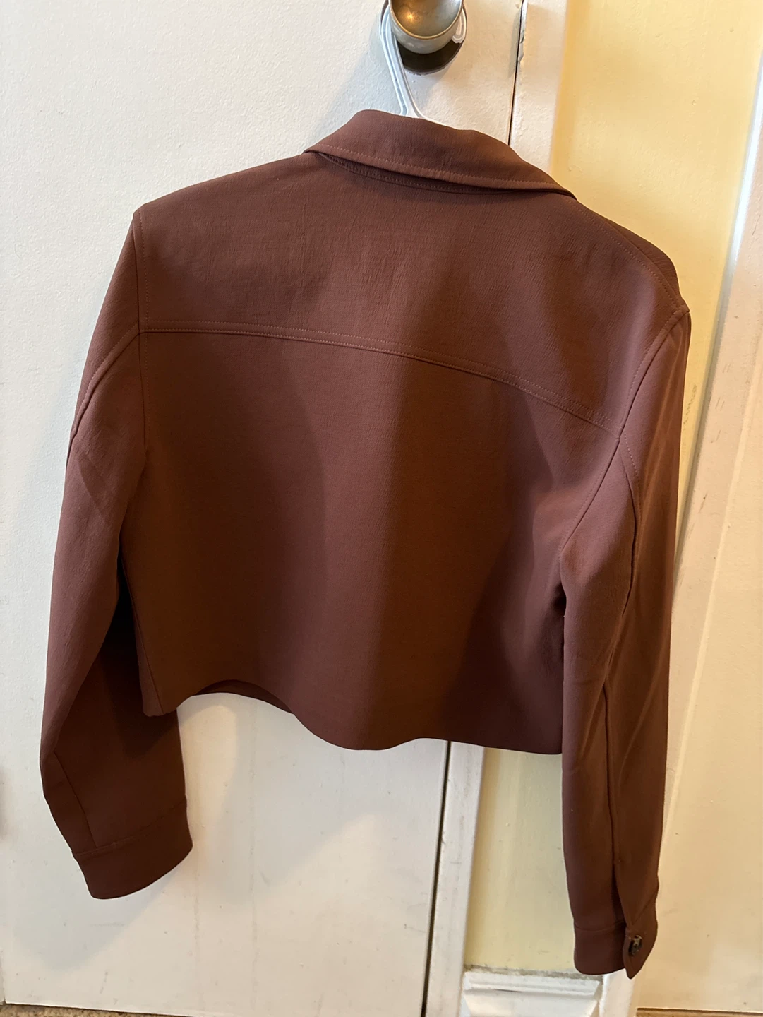Aritzia Wilfred Little Cropped Jacket - Cognac - photo 2