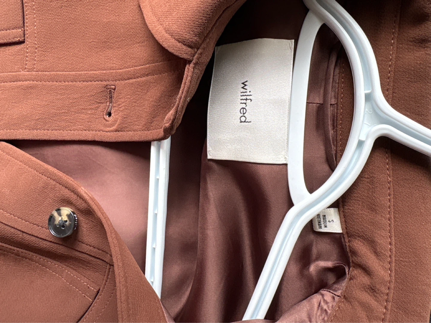 Aritzia Wilfred Little Cropped Jacket - Cognac - photo 3