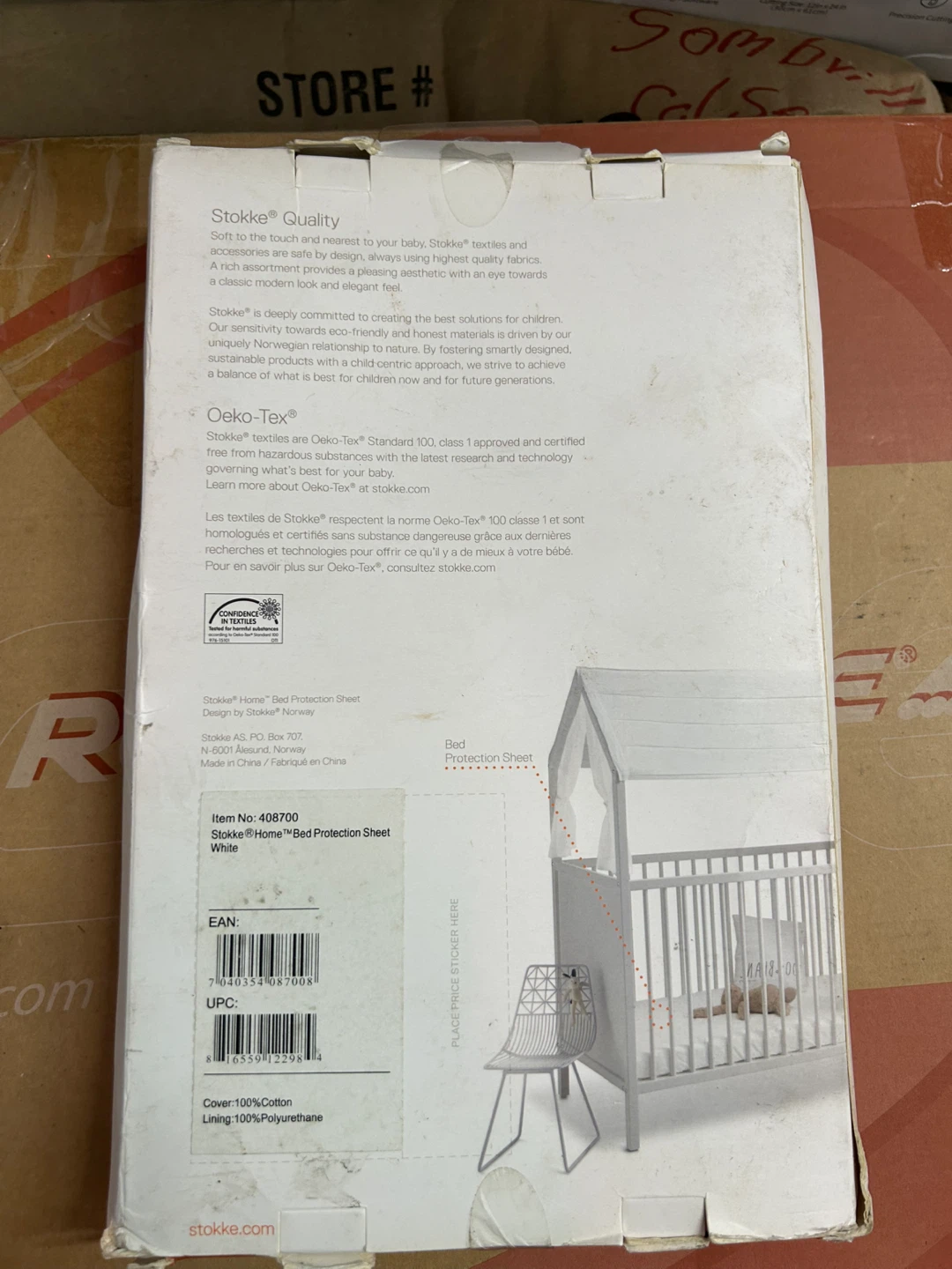 Stokke Home Bed Protection Sheet White - photo 2
