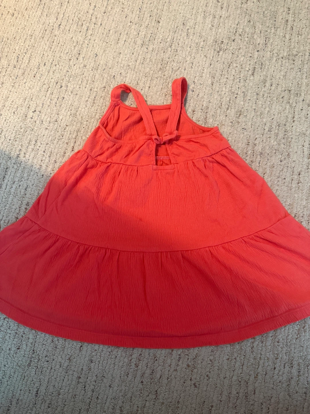 Coral Textured Tiered Dress - photo 2