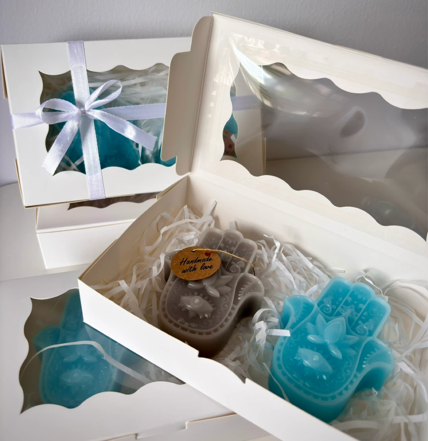Cozy candles gift set - Handmade🩶 - photo 3