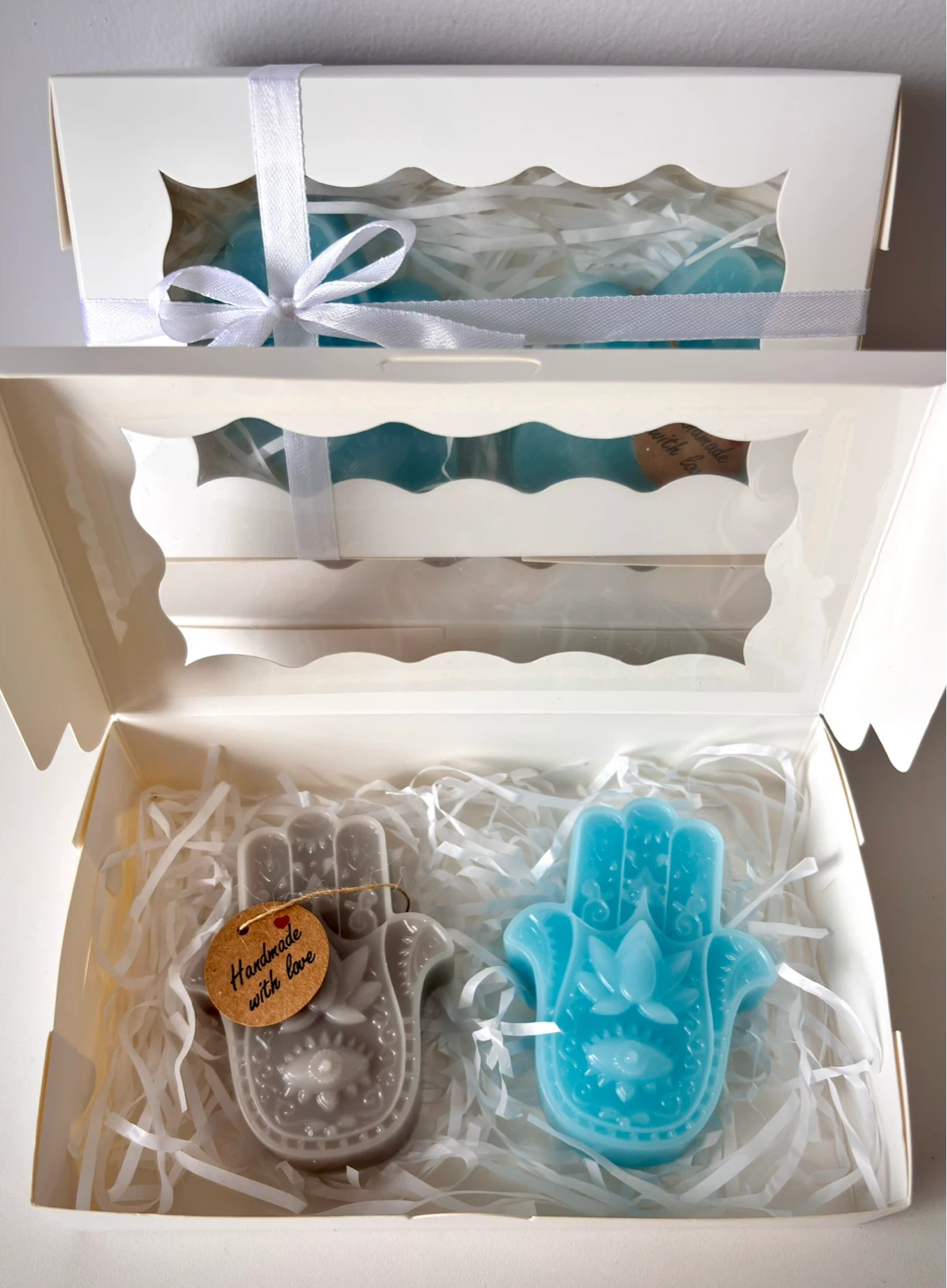 Cozy candles gift set - Handmade🩶 - photo 2