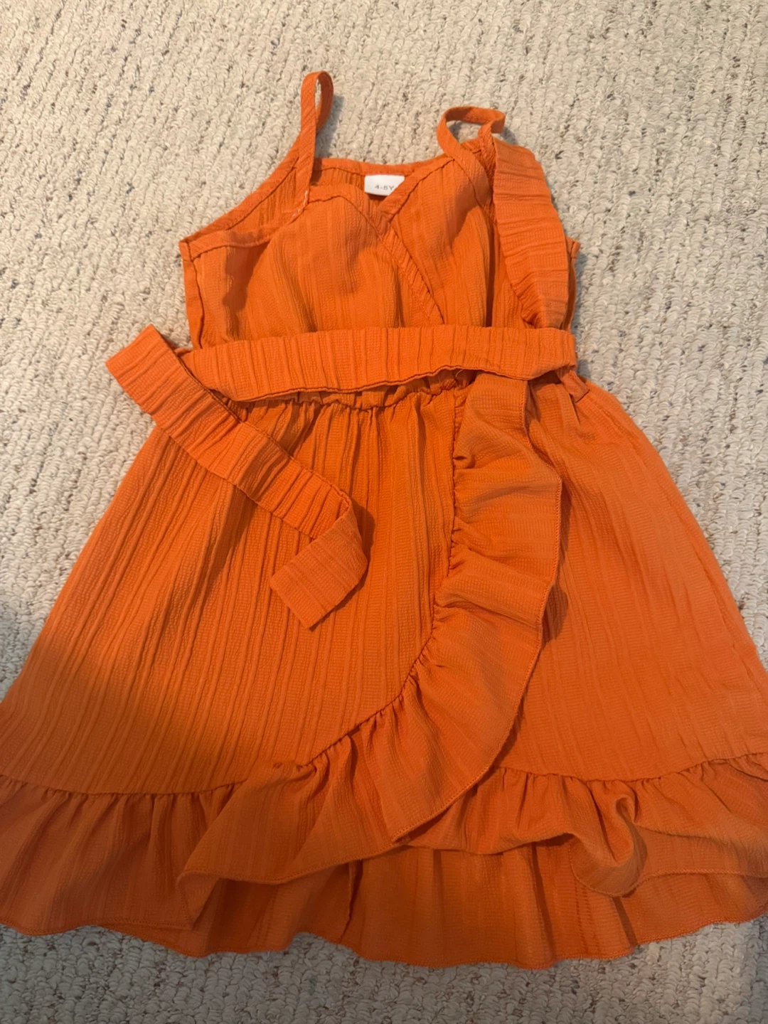 Orange Ruffle Dress - photo 3