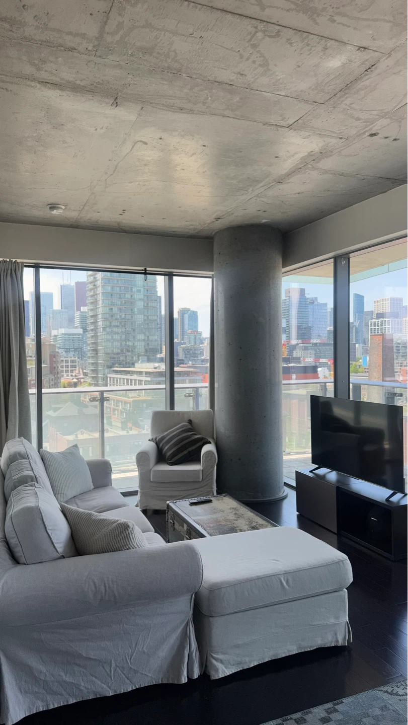 Large Sectional Sofa with Ottoman