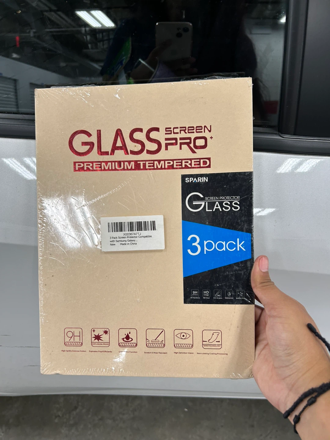 Sparinn Glass Screen Protector for Samsung Galaxy 3 Pack