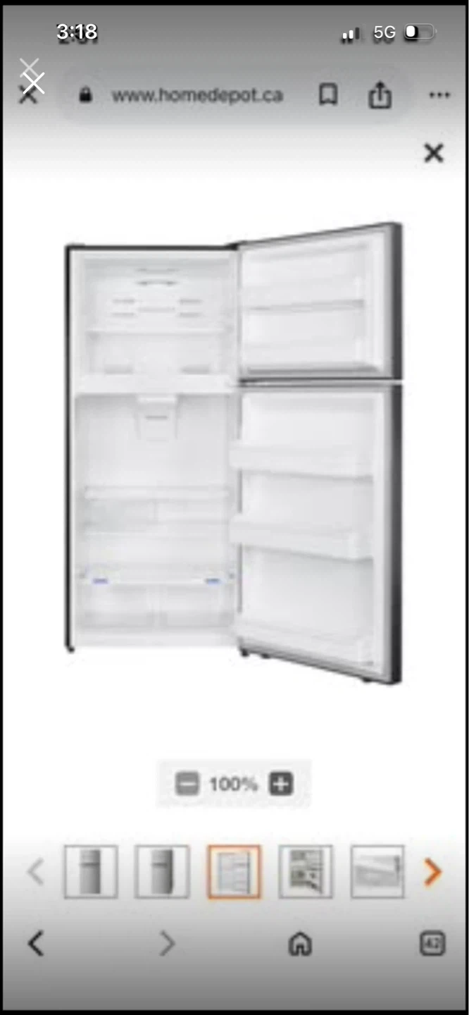 New Frigidaire Top Freezer Refrigerator 18cuft 30” - photo 5