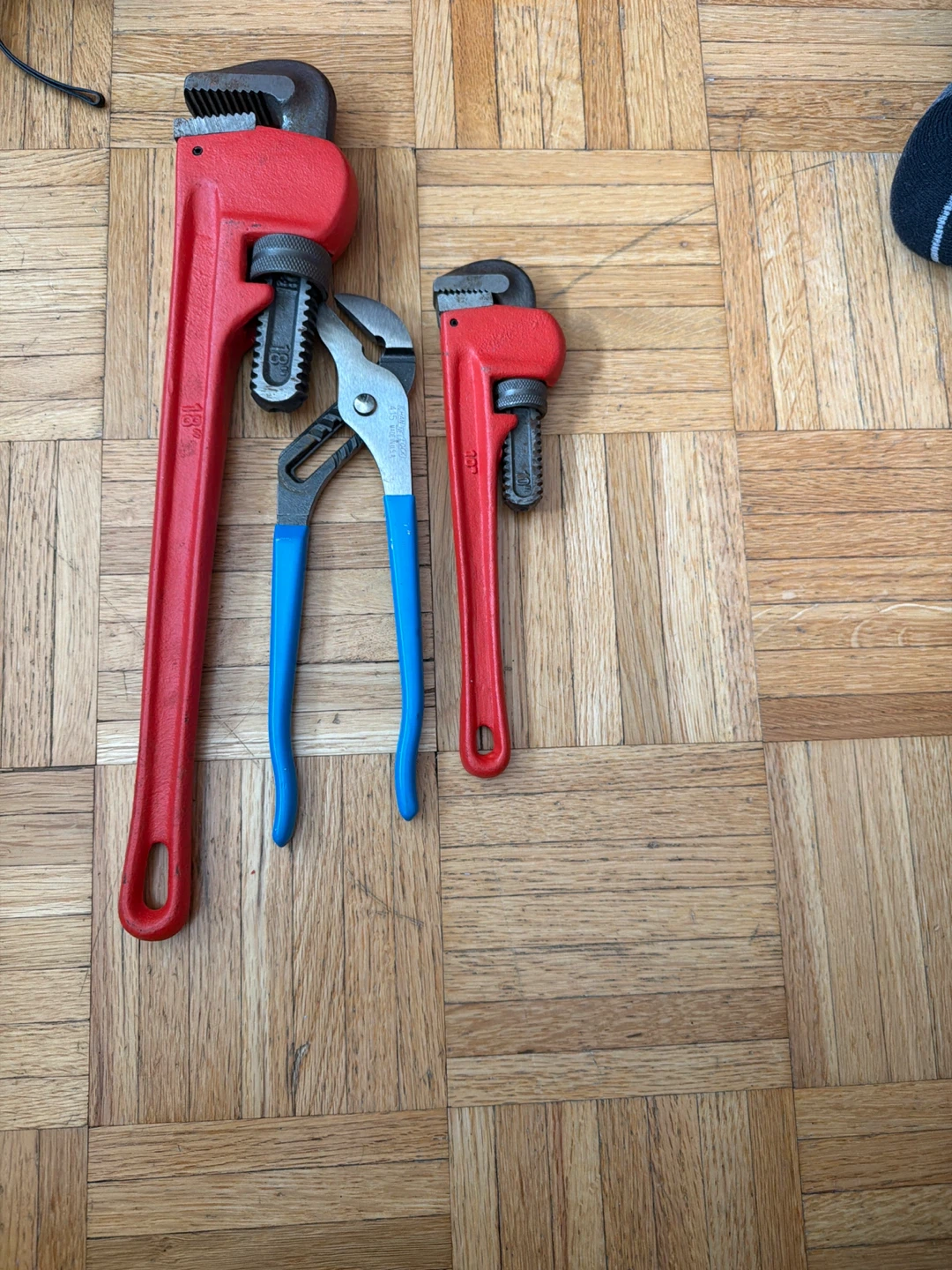 3-Piece Plumbing Wrench Set lot
