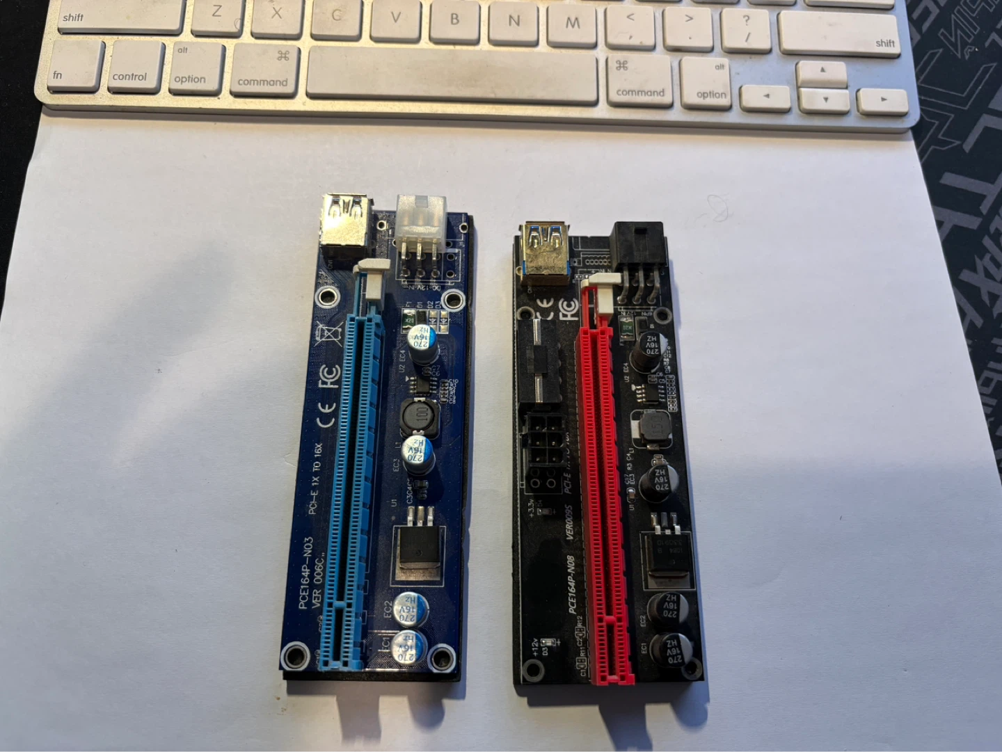 5 PCI-E Riser Card & Cable Bundle - photo 2
