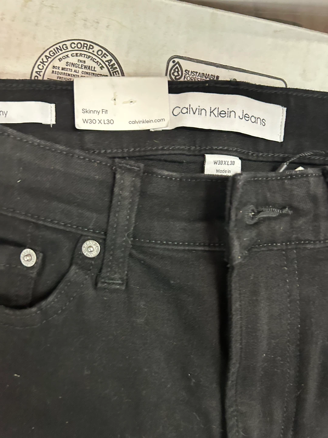 Calvin Klein Jeans Black Skinny Fit Pants - photo 2